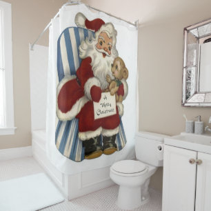 Christmas Shower Curtain, Santa