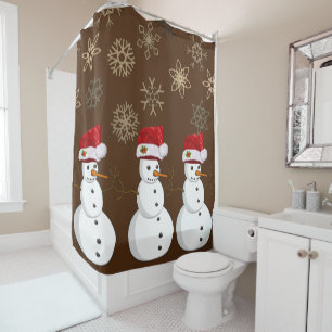 Christmas Shower Curtain, Snowman
