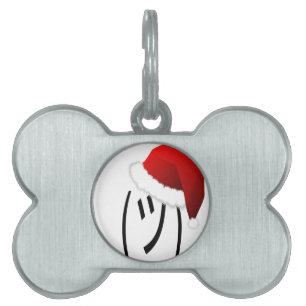 christmas shrug emoji pet name tag