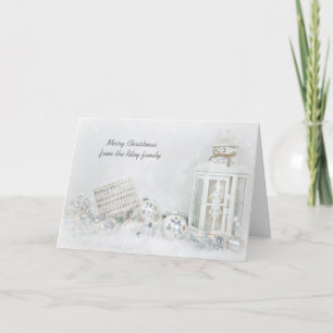 Christmas Silent Night Lantern Holiday Card