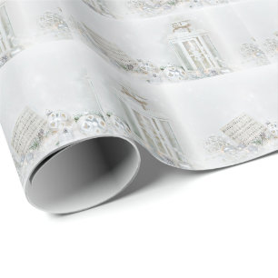 Christmas Silent Night Lantern Wrapping Paper