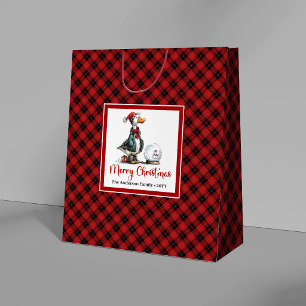 Christmas Silly Goose Quirky Cartoon Gift Bags