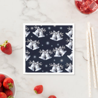 Christmas Silver Bells Napkin