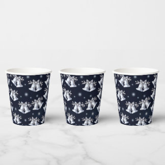 Christmas Silver Bells Paper Cups