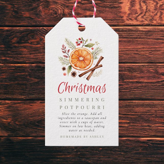 Christmas Simmering Potpourri Gift Tags (Creator Uploaded)