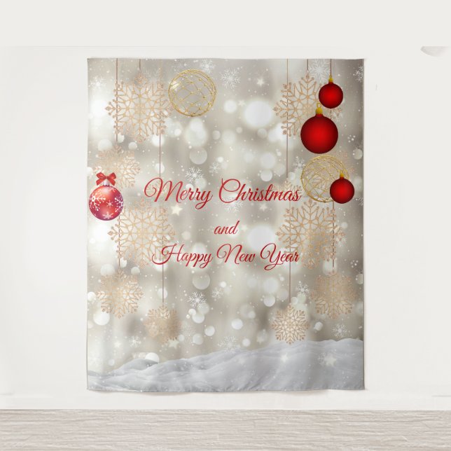 Christmas Simple Backdrop  Tapestry (Front)