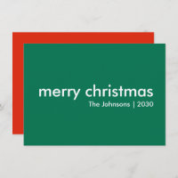 Christmas Simple | Green Modern Minimal Stylish