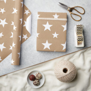 Christmas Simple Stars Wrapping Paper