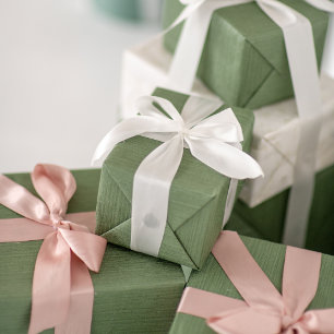 Christmas simply traditional sage green festive wrapping paper