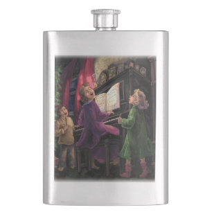 Christmas Sing Along Hip Flask