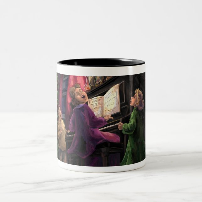 Christmas Sing Along Two-Tone Coffee Mug (Center)