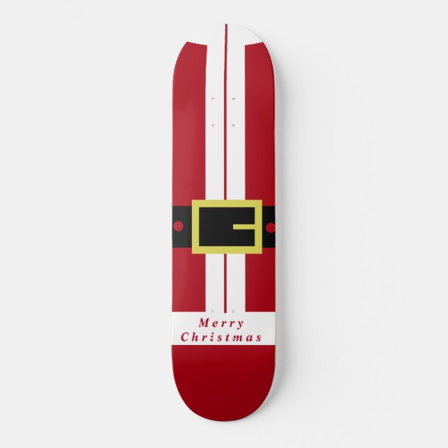 Christmas Skateboard Santa Gift (Front)