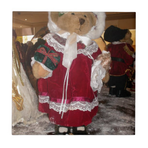 Christmas Skater Teddy Bear Collection. Tile