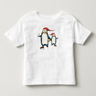 Christmas Skating Penguins Toddler T-shirt