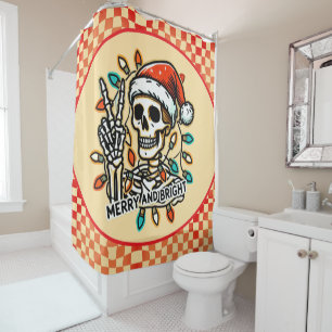 Christmas Skeleton Cool Retro