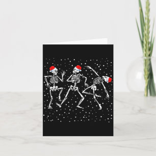 Christmas Skeleton Dancing Funny Xmas  Card