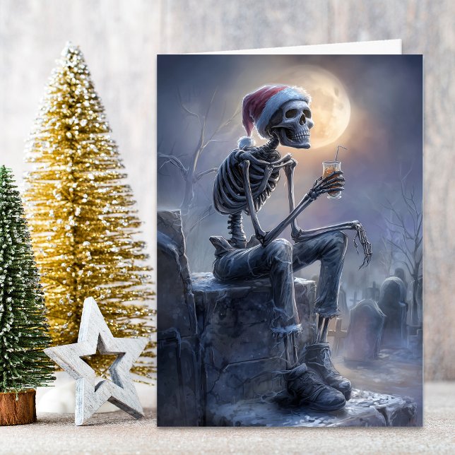 Christmas Skeleton Holiday Card (Creator Uploaded)