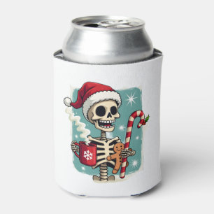 Christmas Skeleton Hot Chocolate Xmas Men Women Ki Can Cooler