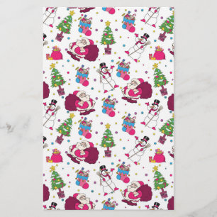Christmas Sketch  Pattern Stationery