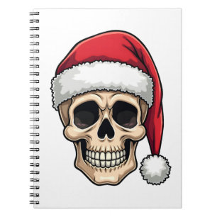 Christmas Skull Funny Santa XMES Men Women T-Shirt Notebook