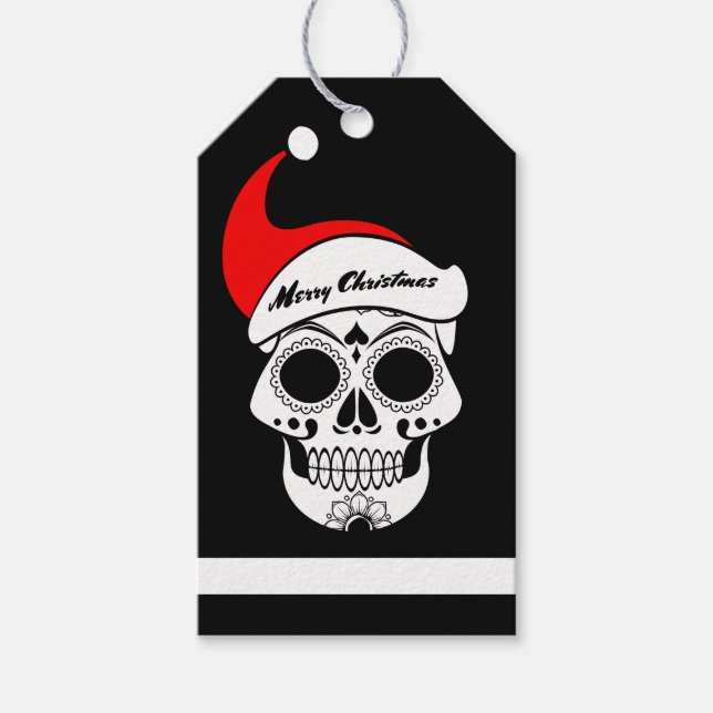 Christmas Skull Gift Tags (Front)