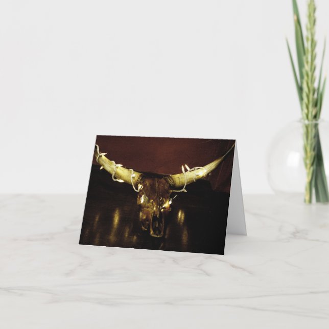 Christmas Skull Lights card (Front)