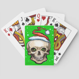 Christmas Skull Playing Cards