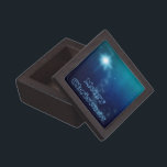 Christmas Sky Star of Bethlehem Keepsake Box<br><div class="desc">Christmas Night illustration with the star of Bethlehem on the night sky.</div>