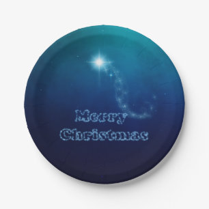 Christmas Sky Star of Bethlehem Paper Plate
