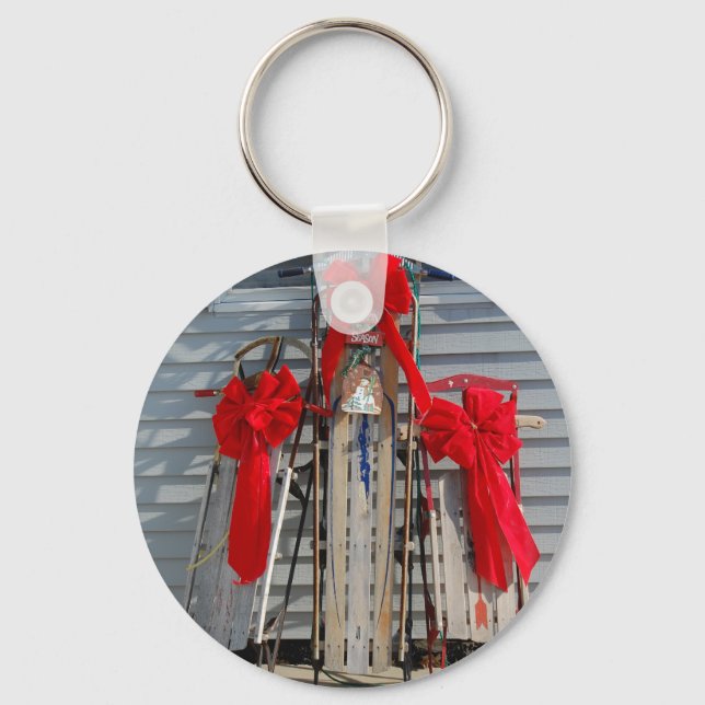 Christmas Sleds Keychain (Front)