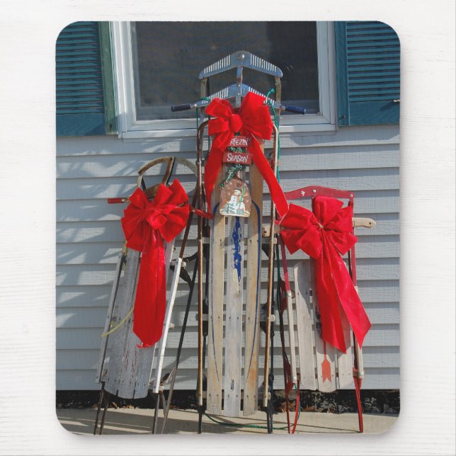 Christmas Sleds Mouse Pad (Front)