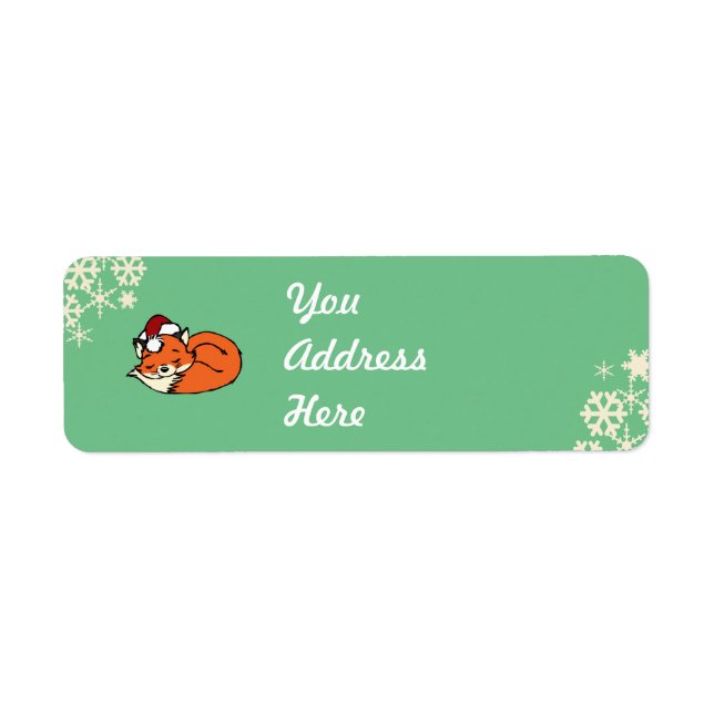 Christmas Sleeping Fox (Front)