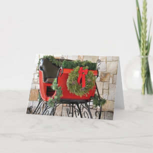 Christmas Sleigh Holiday Card