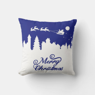 Christmas Sleigh Ride Throw Pillow