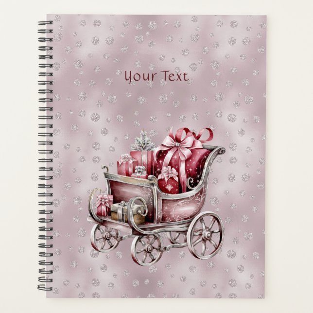 Christmas Sleigh With Gifts Holiday Planner (Front)