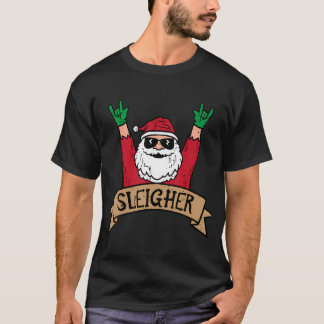 Christmas Sleigher Santa Rock Xmas Rocker Men T-Shirt