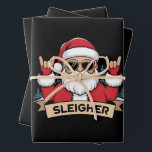 Christmas Sleigher Santa Rock Xmas Rocker  Wrapping Paper Sheet<br><div class="desc">Christmas Sleigher Santa Rock Xmas Rocker</div>