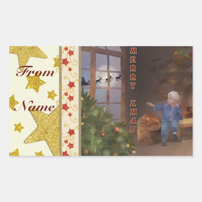 Christmas slide sticker (Front)