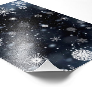 Christmas SlipperyJoe falling various shapes sizes Photo Print