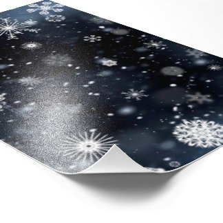 Christmas SlipperyJoe falling various shapes sizes Photo Print