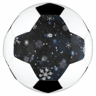 Christmas SlipperyJoe falling various shapes sizes Soccer Ball