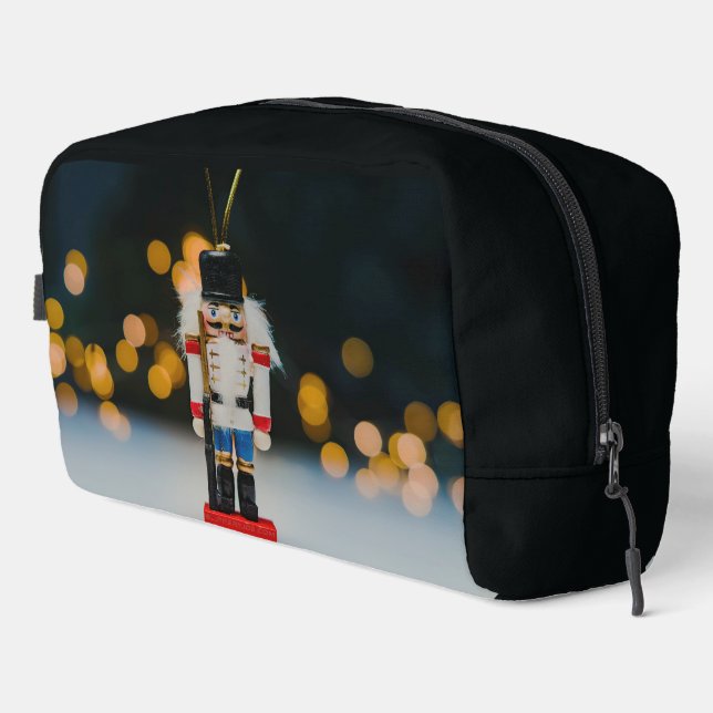 Christmas SlipperyJoe nutcracker figurine ornament Dopp Kit (Right Corner)