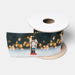 Christmas SlipperyJoe nutcracker figurine ornament Satin Ribbon