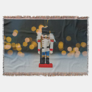 Christmas SlipperyJoe nutcracker figurine ornament Throw Blanket