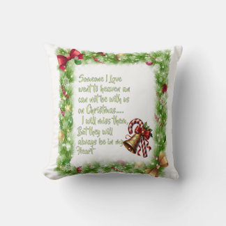 Christmas slogan throw pillow