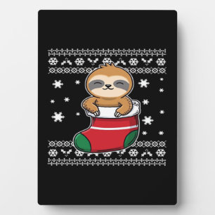 Christmas Sloth Classic T-Shirt Plaque