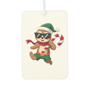 Christmas Sloth Elf Peppermint Candy Cane Shirt Gi Air Freshener