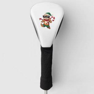 Christmas Sloth Elf Peppermint Candy Cane Shirt Gi Golf Head Cover