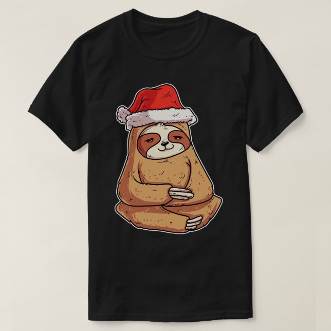Christmas Sloth T-Shirt (Design Front)
