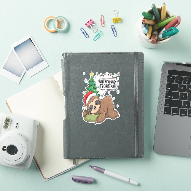 Christmas Sloth Wake Me Up Holiday Nap (iPad Cover)